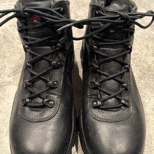 Red Wing Men Size 8.5D 6680 Black Leather Hiking Steel Toe Ankle Work Boot